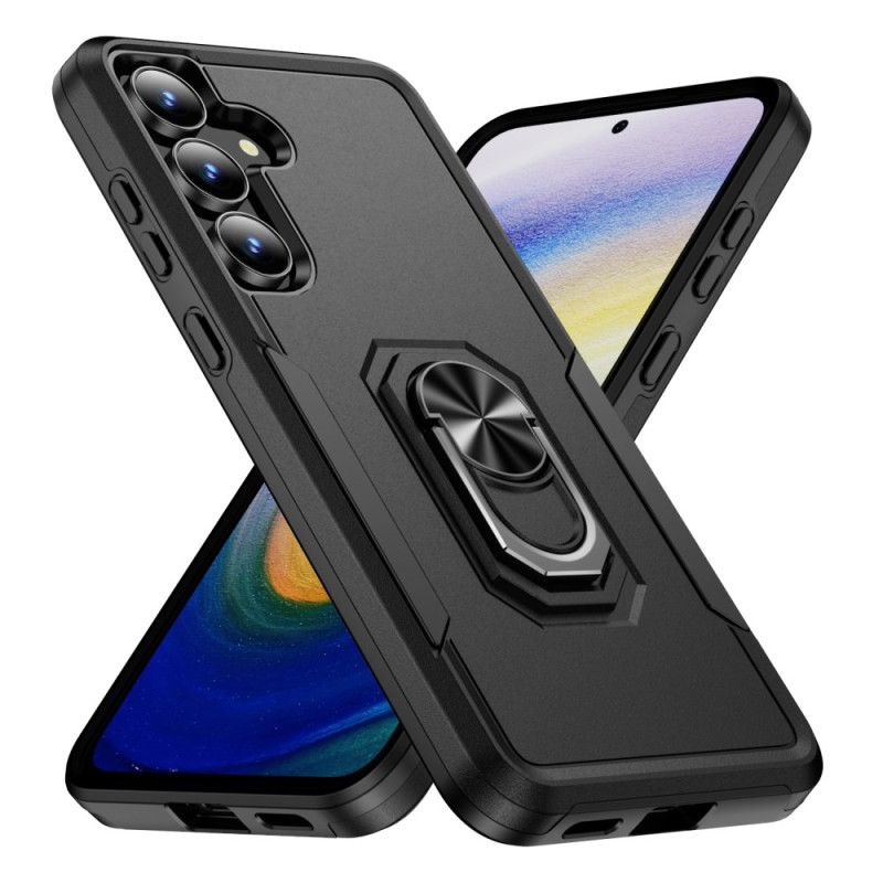 Cover Samsung Galaxy S25 Fe Ringholder Med Metaleffekt