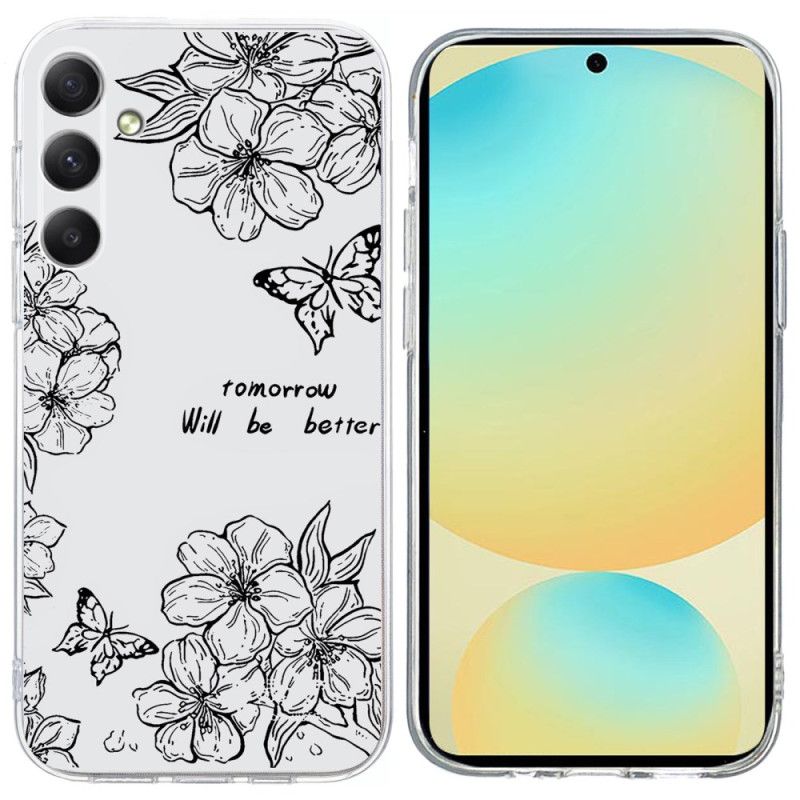 Cover Samsung Galaxy S25 Fe Sommerfugle Og Blomster