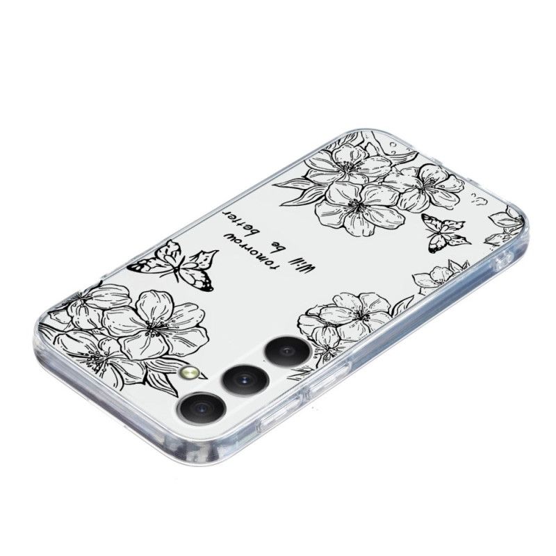 Cover Samsung Galaxy S25 Fe Sommerfugle Og Blomster