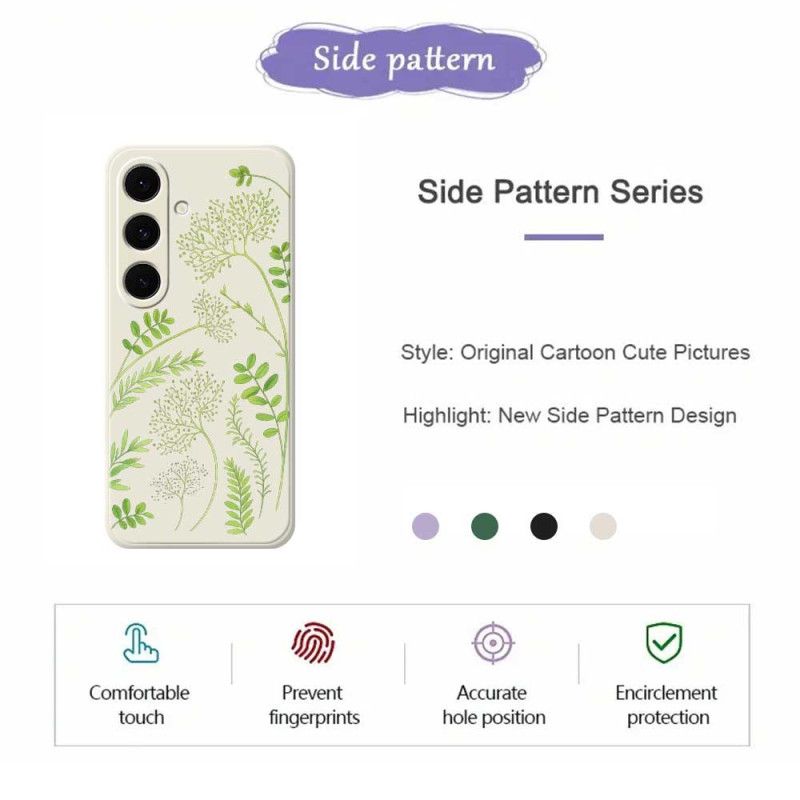 Cover Samsung Galaxy S25 Fe Telefon Etui Bladssilikone