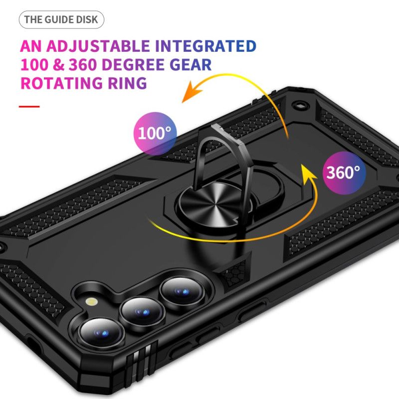 Cover Samsung Galaxy S25 Fe Telefon Etui Robust Med Roterende Ringholder