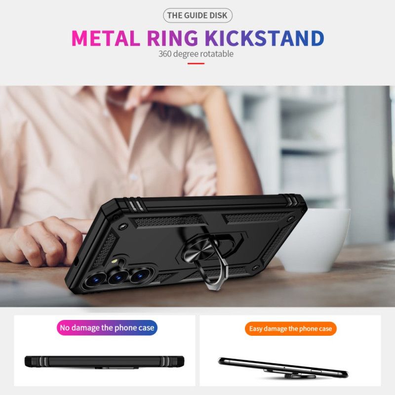 Cover Samsung Galaxy S25 Fe Telefon Etui Robust Med Roterende Ringholder
