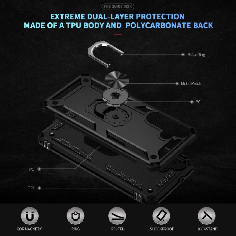 Cover Samsung Galaxy S25 Fe Telefon Etui Robust Med Roterende Ringholder