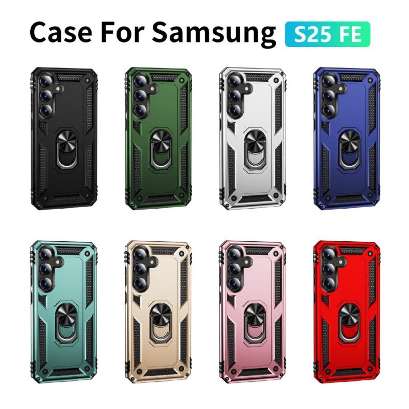 Cover Samsung Galaxy S25 Fe Telefon Etui Robust Med Roterende Ringholder