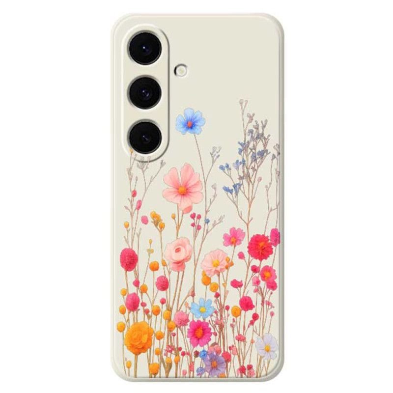 Cover Samsung Galaxy S25 Fe Vildblomstsilikone
