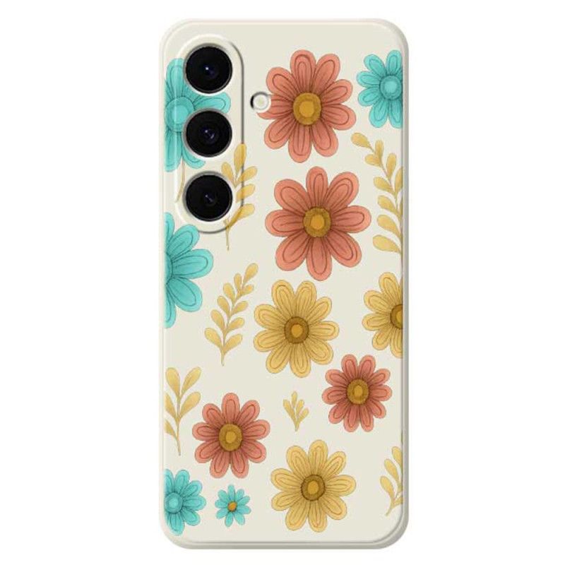 Cover Til Samsung Galaxy S25 Fe Blomstersilikone