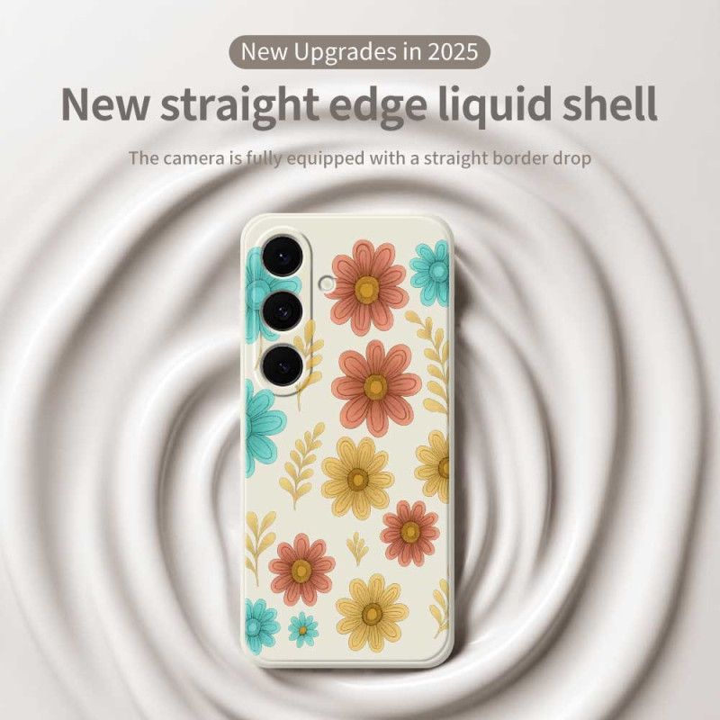 Cover Til Samsung Galaxy S25 Fe Blomstersilikone