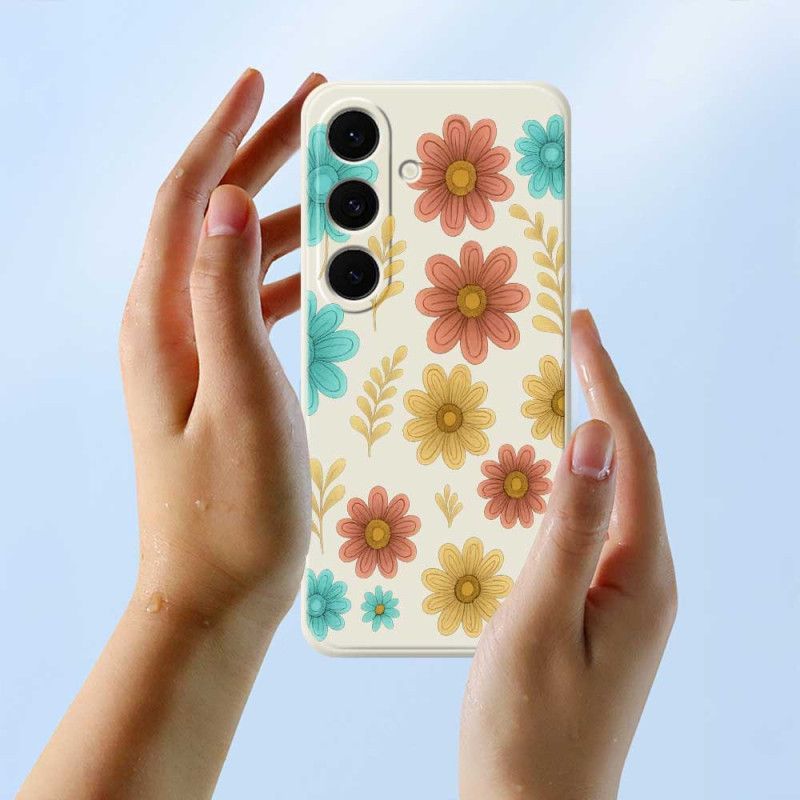 Cover Til Samsung Galaxy S25 Fe Blomstersilikone