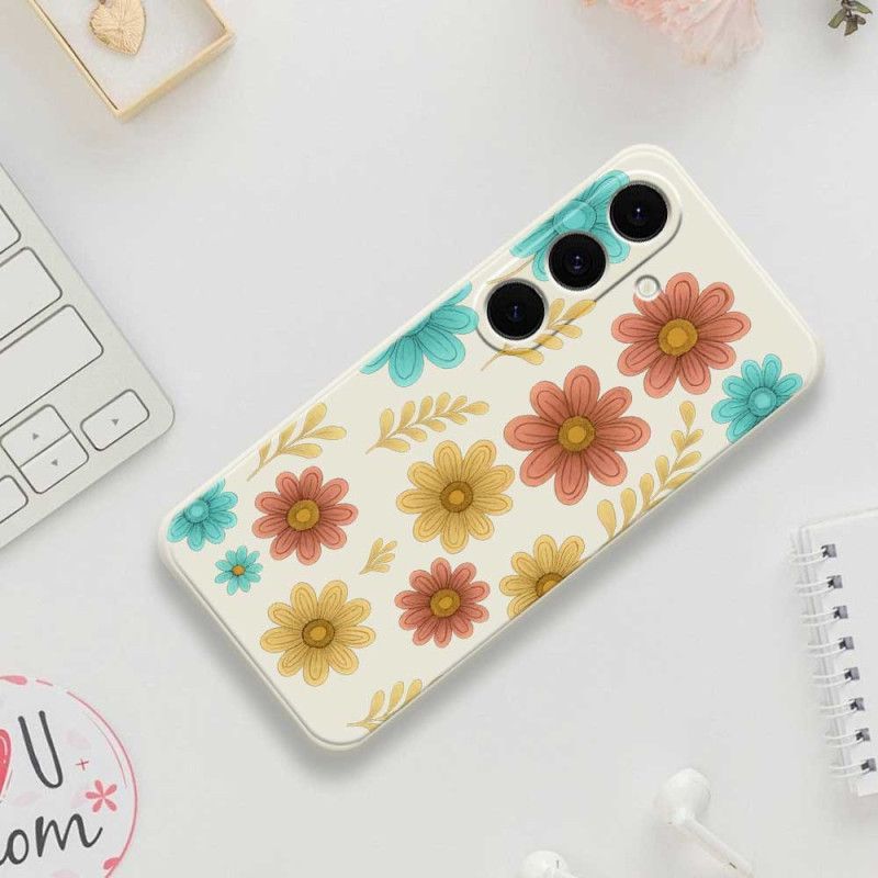 Cover Til Samsung Galaxy S25 Fe Blomstersilikone
