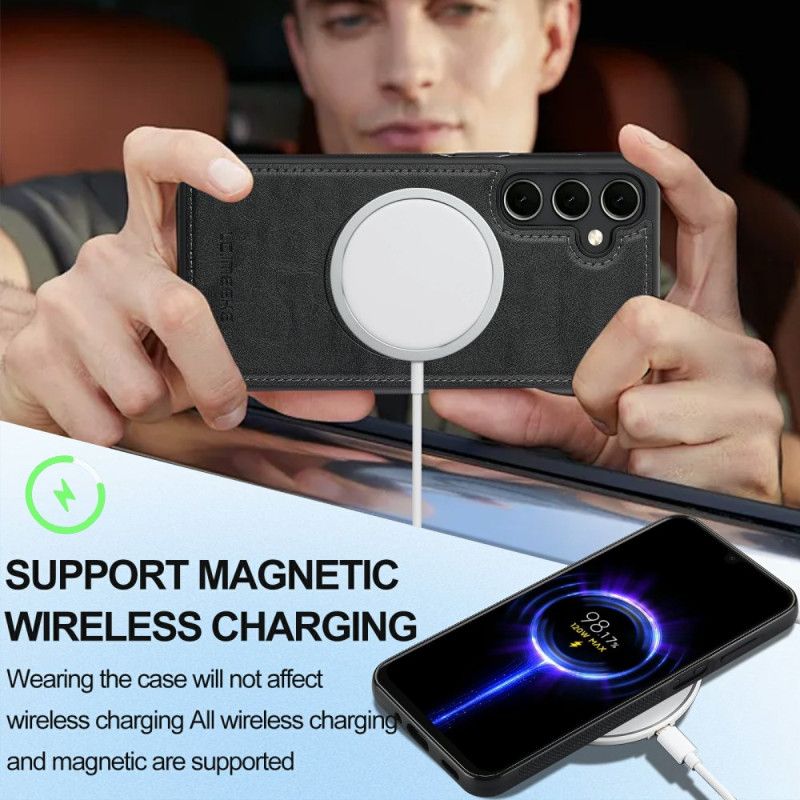 Cover Til Samsung Galaxy S25 Fe Magsafe-kompatibel Læderstil