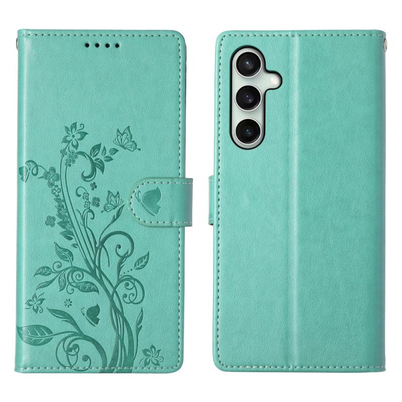 Flip Cover Samsung Galaxy S25 Fe Blomsterprint