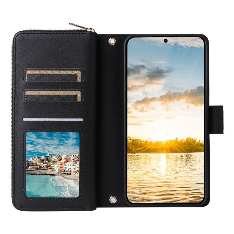 Flip Cover Samsung Galaxy S25 Fe Kunstlæder Med Rem