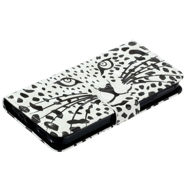Flip Cover Samsung Galaxy S25 Fe Leopardhoved Med Snor
