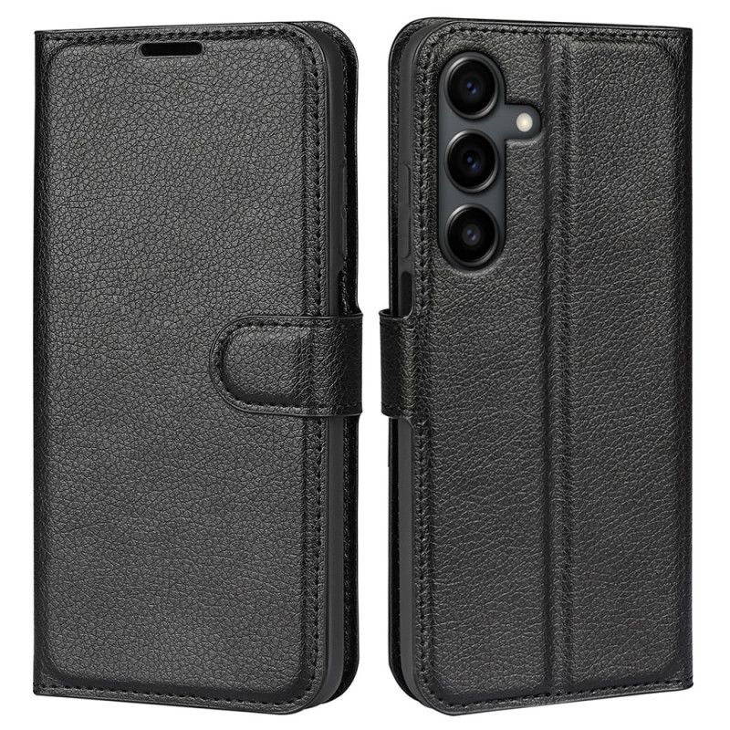 Flip Cover Samsung Galaxy S25 Fe Litchi-kunstlæder