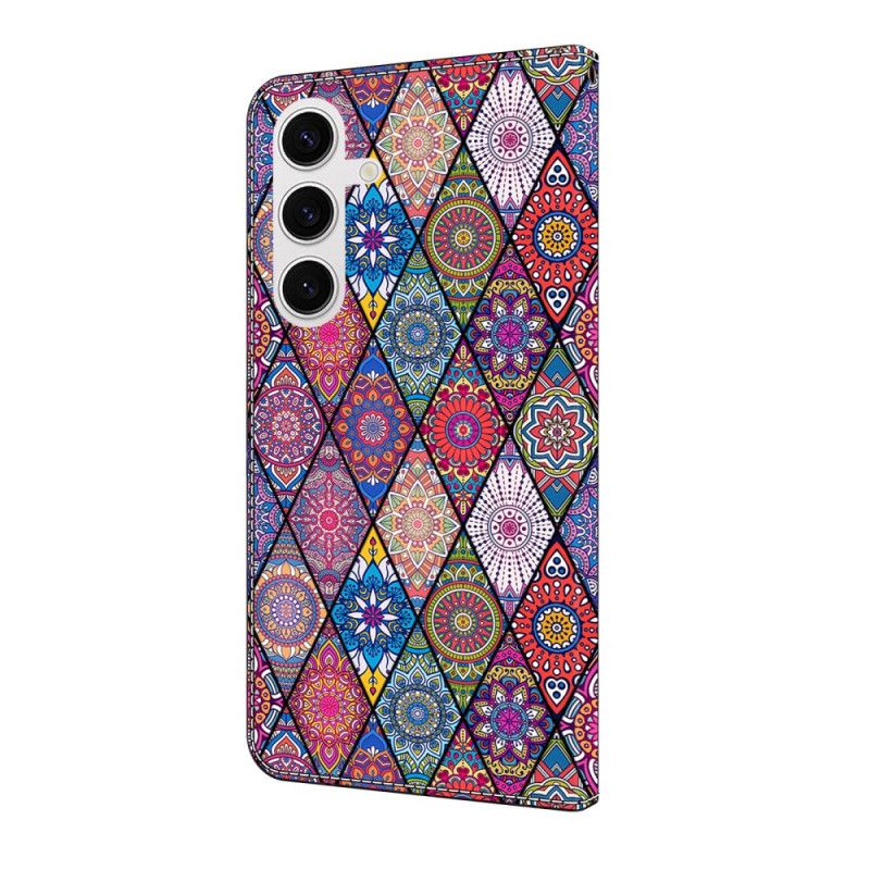 Flip Cover Samsung Galaxy S25 Fe Patchwork