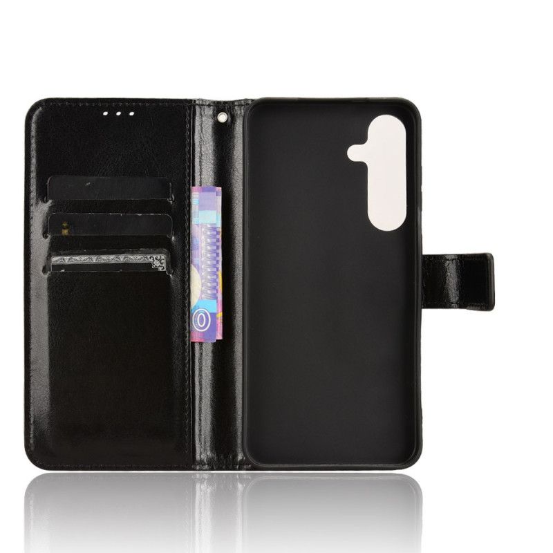 Flip Cover Samsung Galaxy S25 Fe Prangende Kunstlæder