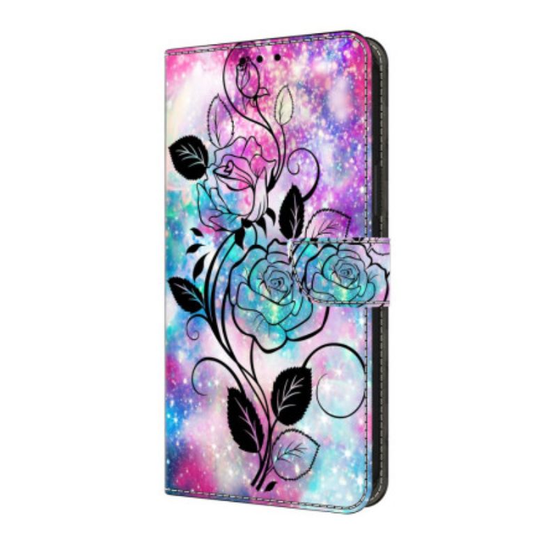 Flip Cover Samsung Galaxy S25 Fe Tegnet Rose