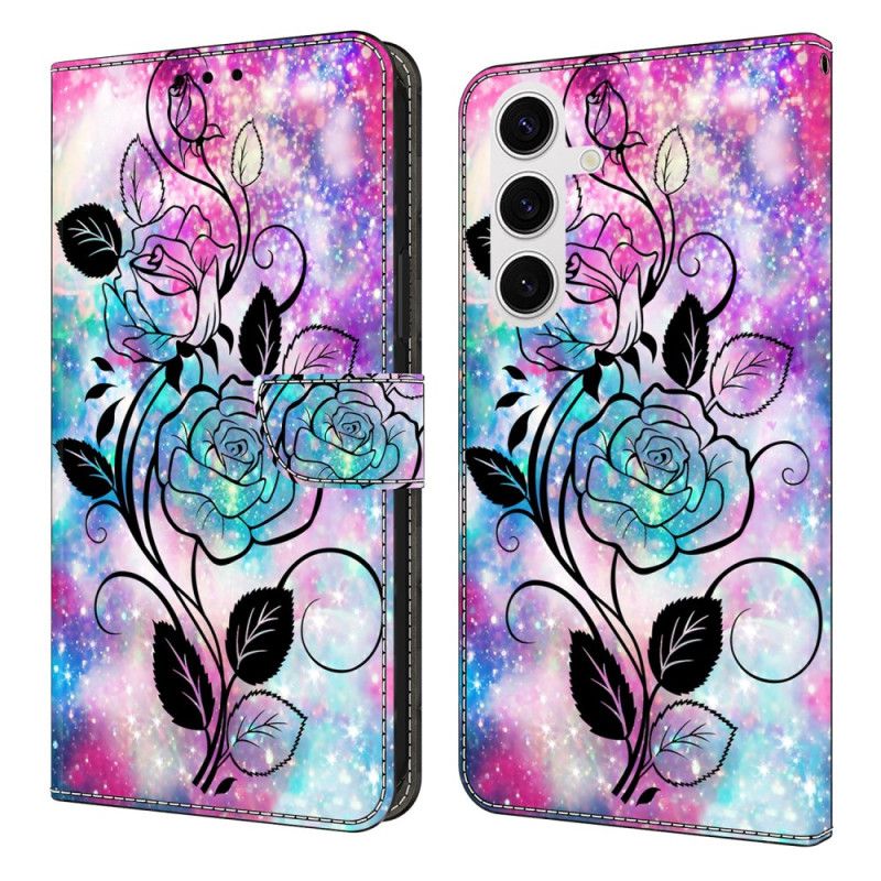 Flip Cover Samsung Galaxy S25 Fe Tegnet Rose