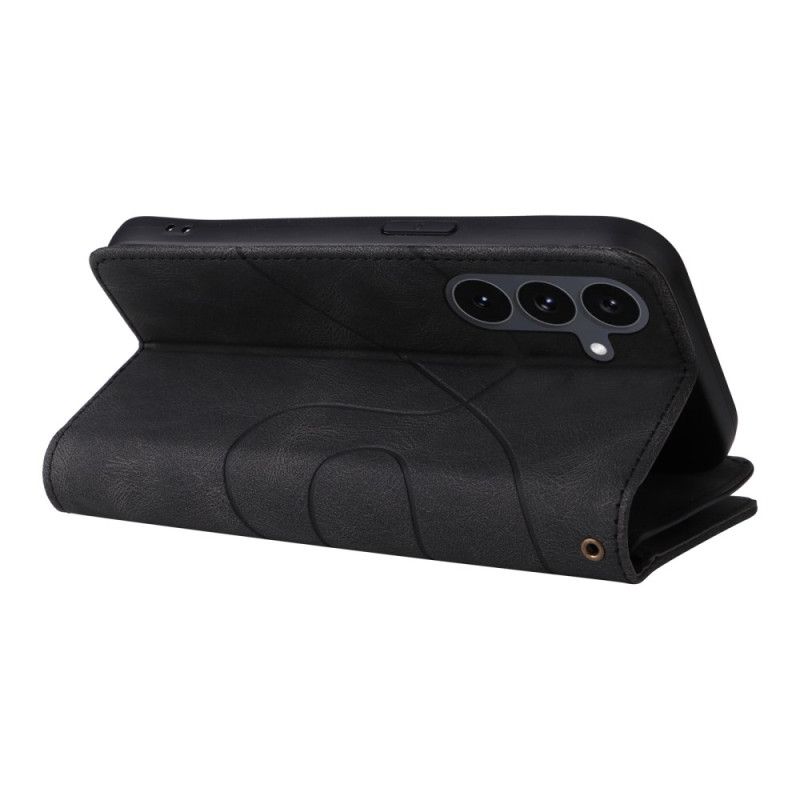 Flip Cover Samsung Galaxy S25 Fe Tofarvet Krusning