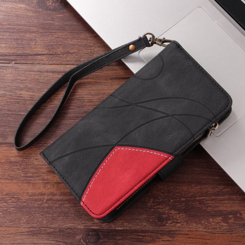 Flip Cover Samsung Galaxy S25 Fe Tofarvet Krusning