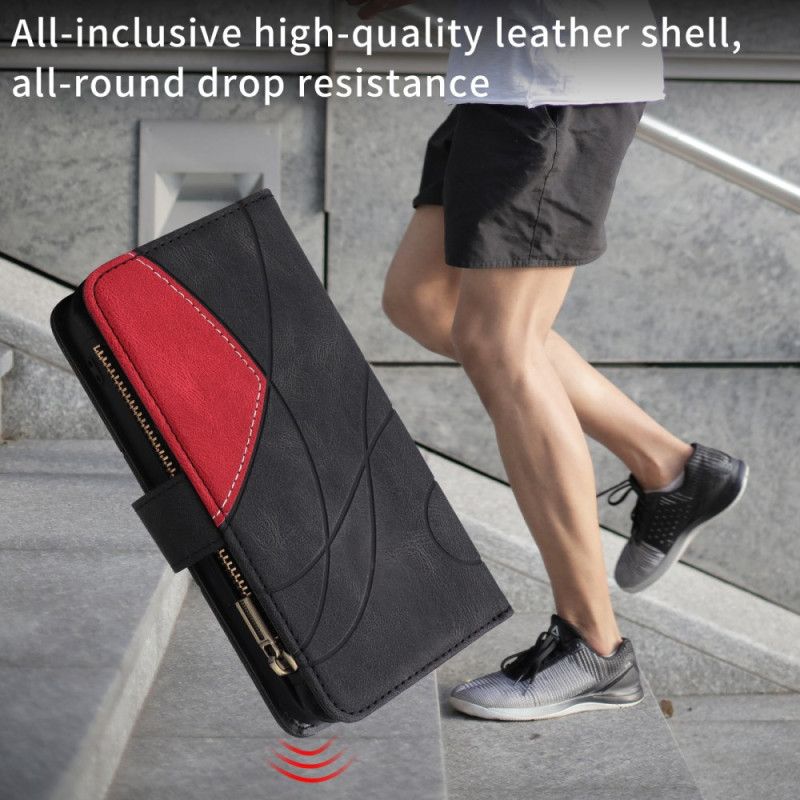 Flip Cover Samsung Galaxy S25 Fe Tofarvet Krusning