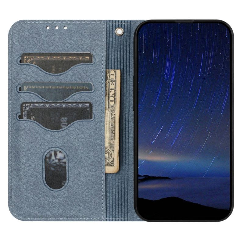 Flip Cover Samsung Galaxy S25 Fe Vævet Tekstur Og Snor