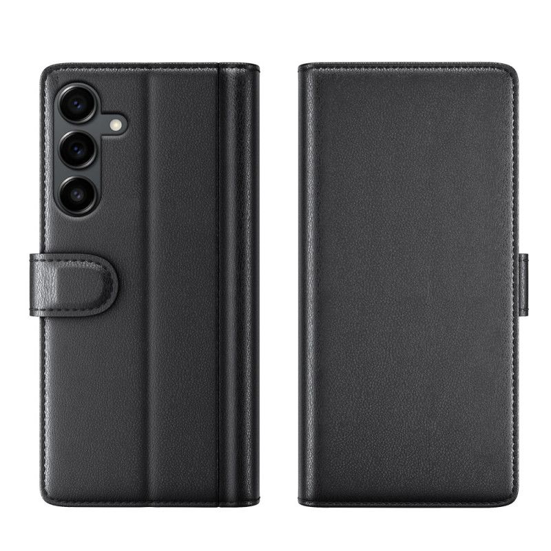 Flip Cover Til Samsung Galaxy S25 Fe Ægte Læder