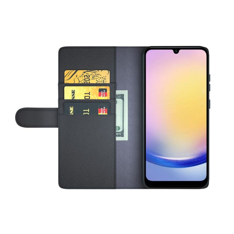 Flip Cover Til Samsung Galaxy S25 Fe Ægte Læder