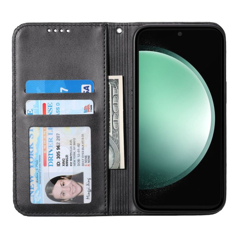 Flip Cover Til Samsung Galaxy S25 Fe Diamantmønster Med Rem