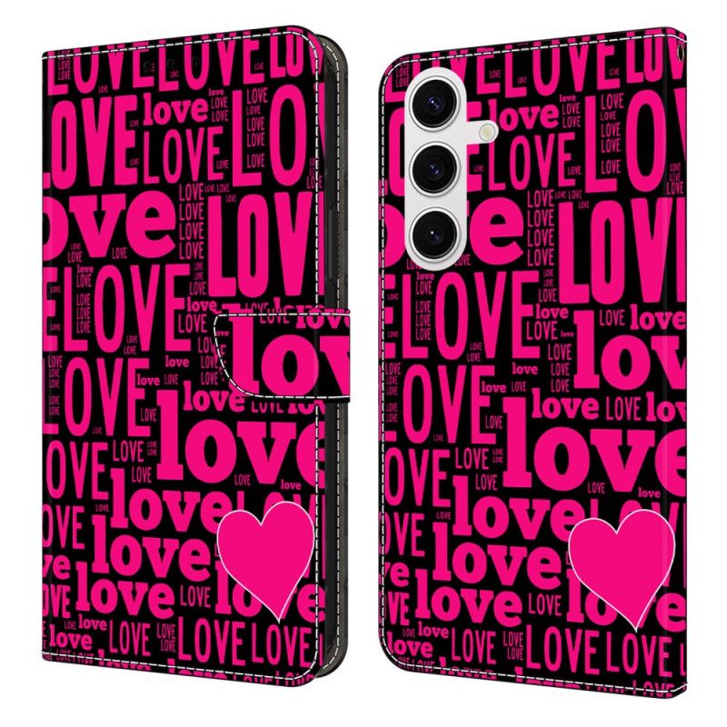 Flip Cover Til Samsung Galaxy S25 Fe Kærlighed