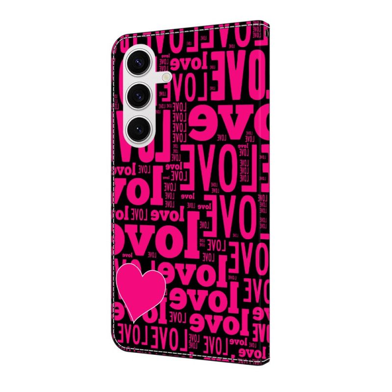 Flip Cover Til Samsung Galaxy S25 Fe Kærlighed