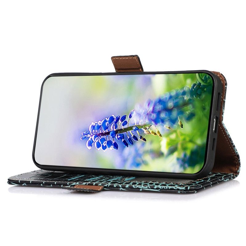 Flip Cover Til Samsung Galaxy S25 Fe Krokodillestil