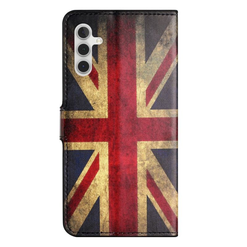Flip Cover Til Samsung Galaxy S25 Fe Vintage Britisk Flag