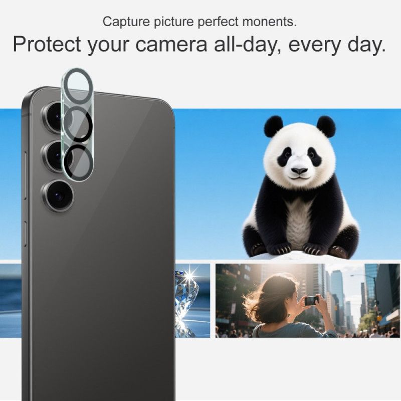 Hærdet Glaslinsebeskytter Til Samsung Galaxy S25 Fe (sort Cirkeldesign) Imak