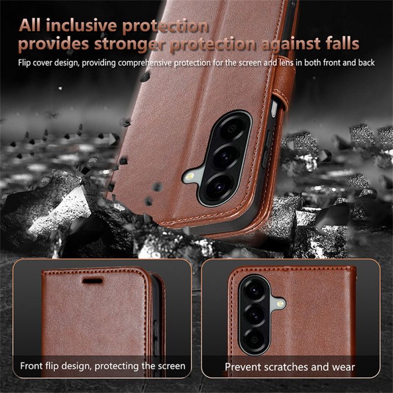 Læder Cover Samsung Galaxy S25 Fe Azns