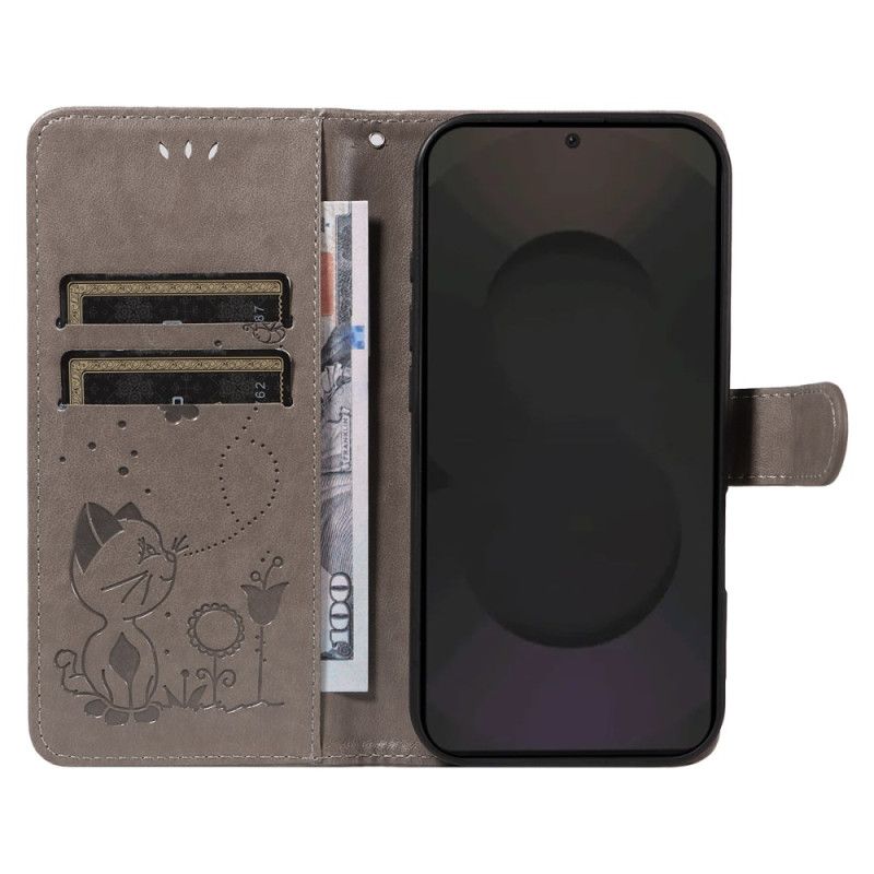 Læder Cover Samsung Galaxy S25 Fe Kat Og Bi