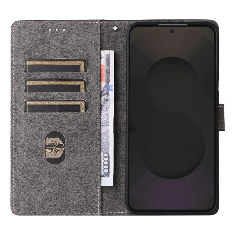 Læder Cover Samsung Galaxy S25 Fe Rfid-beskyttelse Ruskindseffekt