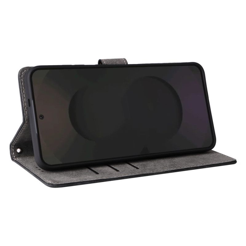 Læder Cover Samsung Galaxy S25 Fe Rfid-beskyttelse Ruskindseffekt