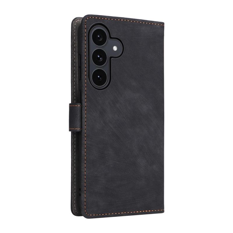 Læder Cover Samsung Galaxy S25 Fe Rfid-beskyttelse Ruskindseffekt