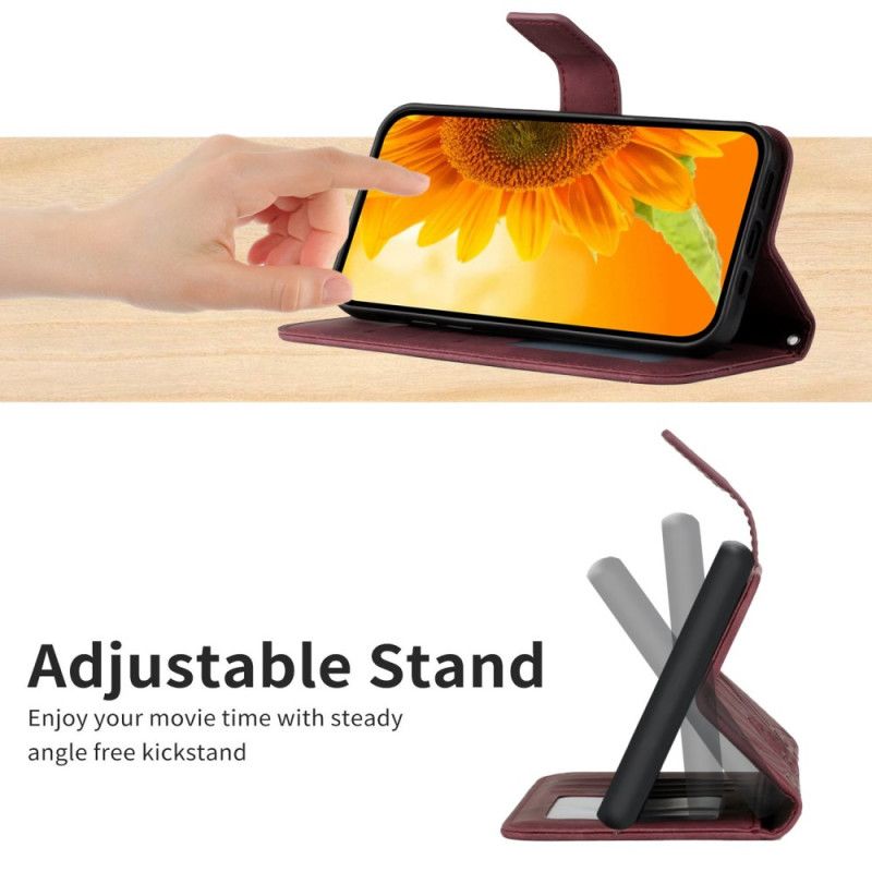 Læder Cover Samsung Galaxy S25 Fe Skulderrem Med Solsikkeprint