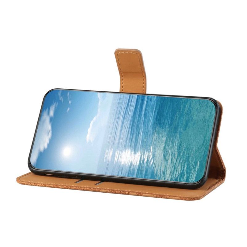 Læder Cover Samsung Galaxy S25 Fe Telefon Etui Etnisk Stil