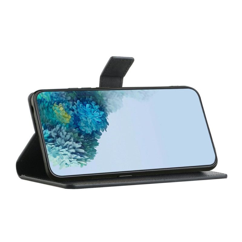 Læder Cover Samsung Galaxy S25 Fe Telefon Etui Klassisk Sort