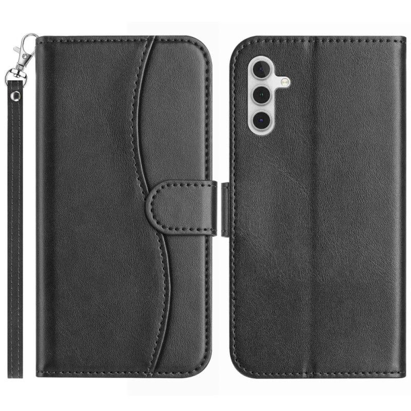 Læder Cover Samsung Galaxy S25 Fe Telefon Etui S-designrem