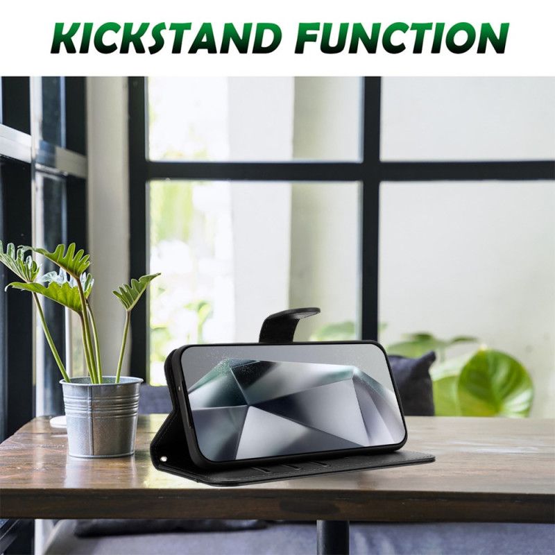 Læder Cover Samsung Galaxy S25 Fe Telefon Etui S-designrem