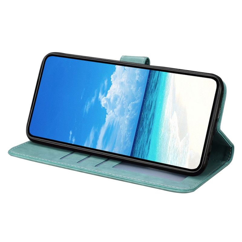 Læder Cover Samsung Galaxy S25 Fe Telefon Etui Sommerfugl Design