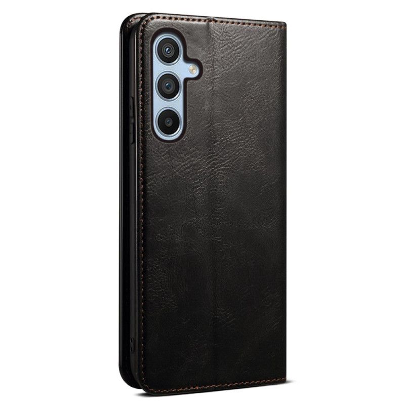 Læder Cover Samsung Galaxy S25 Fe Telefon Etui Vokset Kunstlæder