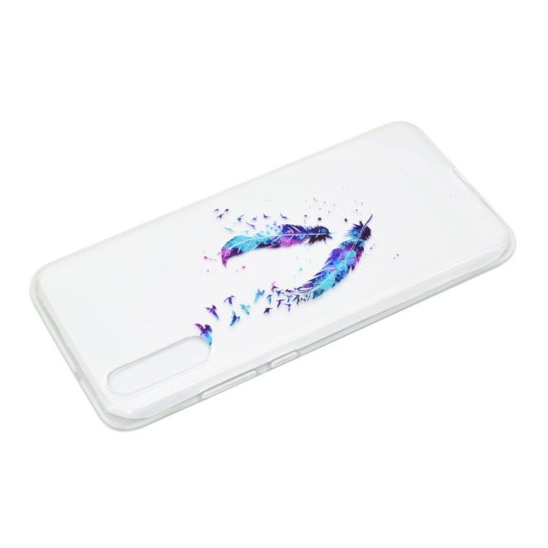 Cover for Huawei P20 Pro Gennemsigtige Fjer
