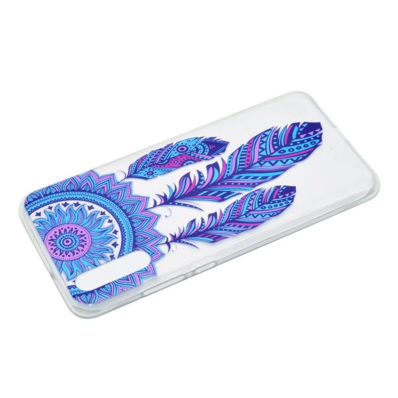 Cover Huawei P20 Pro Gennemsigtig Fangst Drømmer Blå Fjer