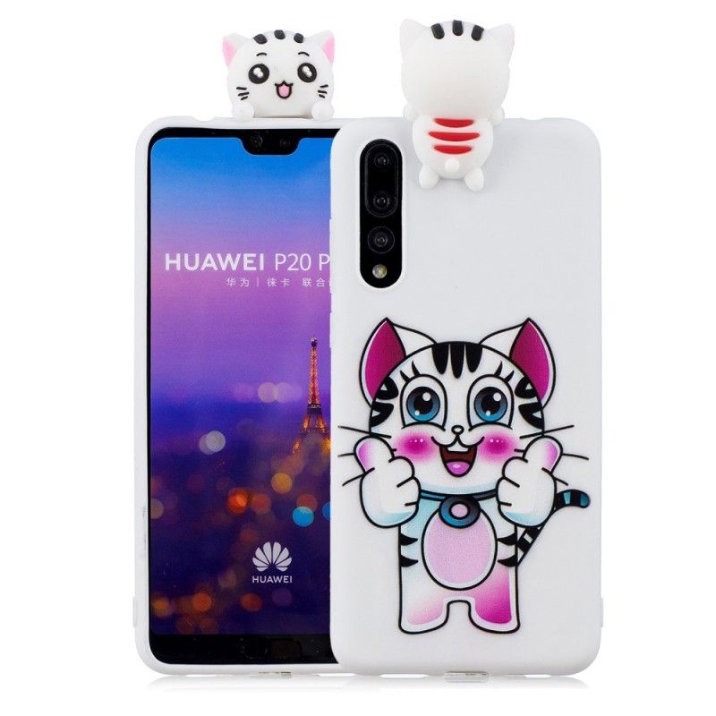 Cover Huawei P20 Pro Mobilcover 3D Kat Sjov