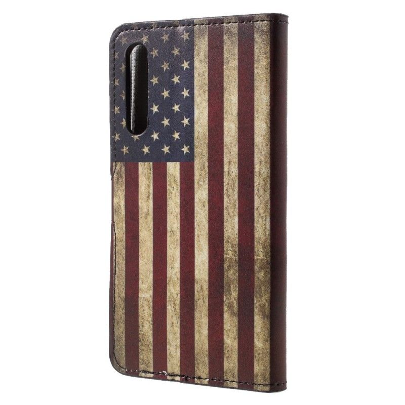 Flip Cover Læder for Huawei P20 Pro Usa Flag